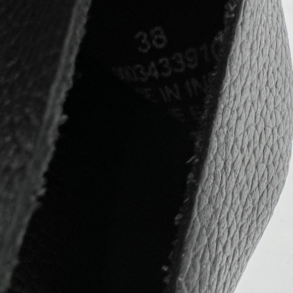 *NWOT* Free People Black Leather Nova Woven Detail Slip On Mule Flat Size 38 / 8 - Picture 10 of 11